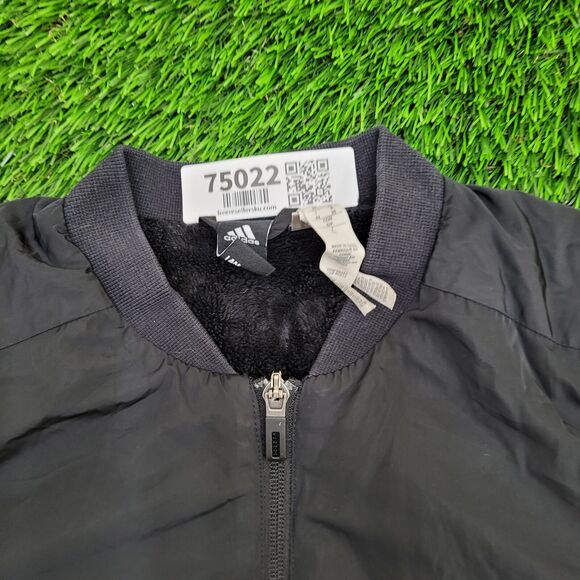 ADIDAS Jacket Womens Small 18x19 Black Lined - Picture 10 of 15